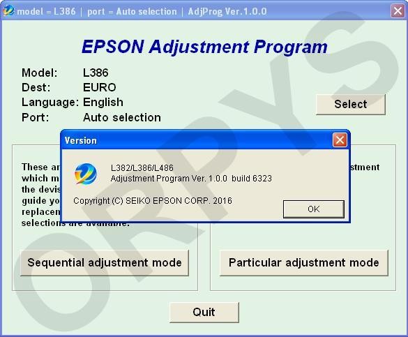 Adjustment program l380 383